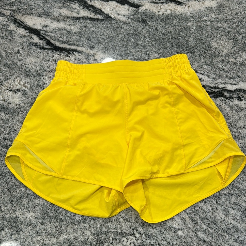 lululemon athletica Yellow Athletic Shorts